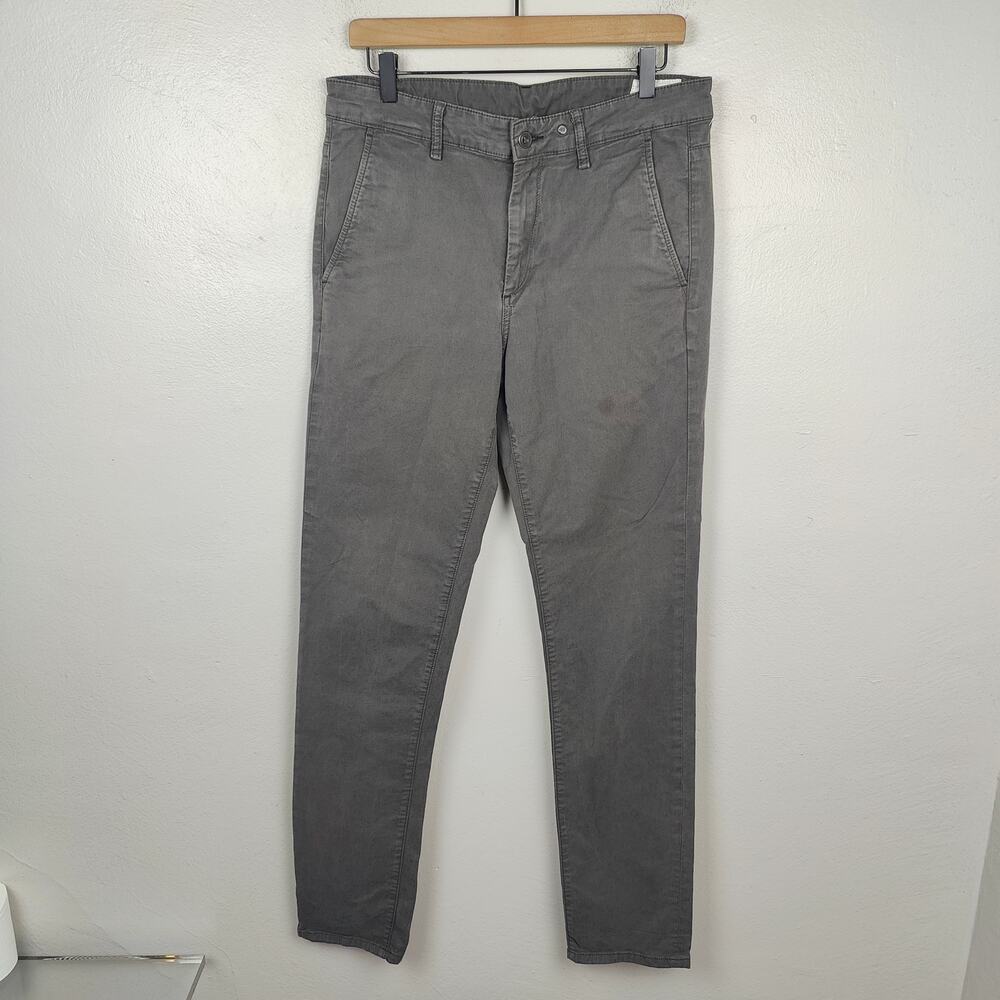 Rag & Bone Chino Pants Mens 31 Gray Slim Fit Casual Designer Preppy